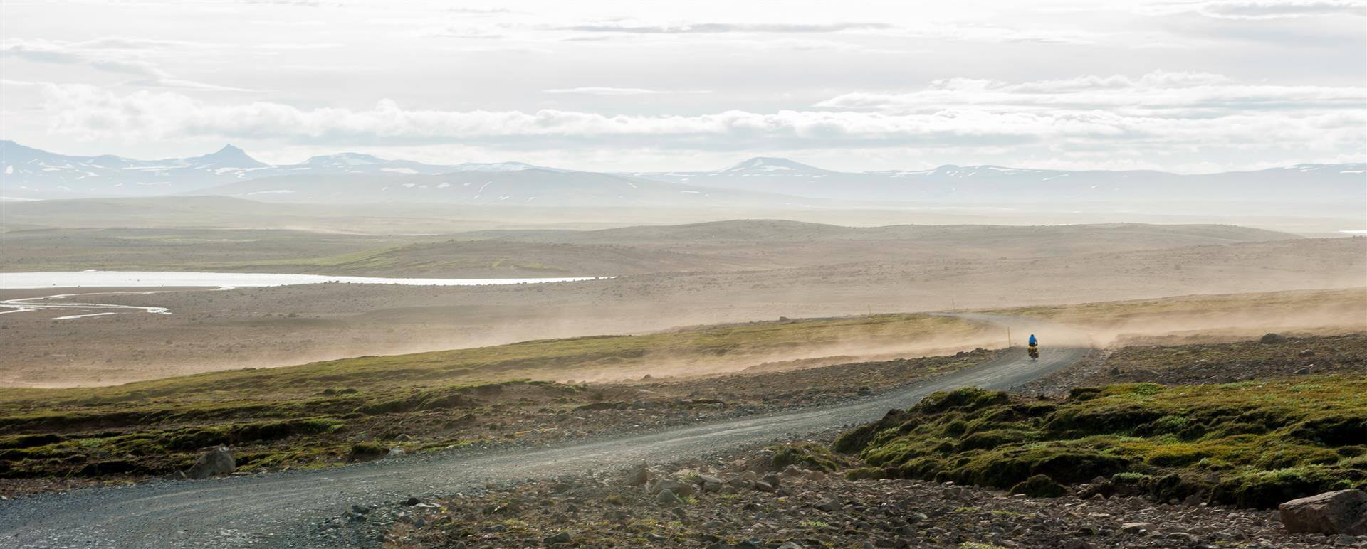 Islandia na rowerze - burza piaskowa